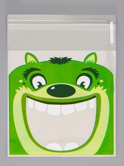 Пакет БОПП подарочный с липкой лентой, «Праздничное ассорти», 10×10+3 см