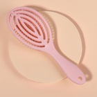 Расчёска массажная, для сушки волос, 7,5 × 23,5 см, цвет розовый - фото 12141965