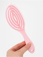 Расчёска массажная, для сушки волос, 7.5×23.5 см, цвет розовый - Фото 3
