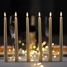 Светодиодная свеча восковая "Классика", 2x27 см, АААx2 (не в компл.), набор 6 шт, Т/БЕЛЫЙ - Фото 1