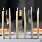 Светодиодная свеча восковая "Классика", 2x27 см, АААx2 (не в компл.), набор 6 шт, Т/БЕЛЫЙ - фото 12141999