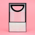 Пакет ПП с вырубной ручкой, прозрачный, 25×19×9 см, чёрный - фото 60842160