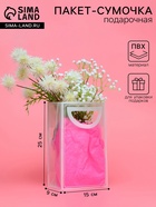 Пакет ПП с вырубной ручкой, прозрачный, 25×19×9 см, белый - Фото 1