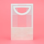 Пакет ПП с вырубной ручкой, прозрачный, 25×19×9 см, белый - Фото 4