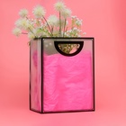 Пакет ПП с вырубной ручкой, прозрачный, 30×23×15 см, чёрный - Фото 2