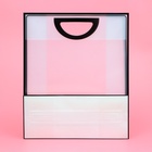 Пакет ПП с вырубной ручкой, прозрачный, 36×30×13 см, чёрный - Фото 3