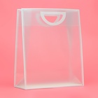 Пакет ПП с вырубной ручкой, прозрачный, 36×30×13 см, белый - Фото 1