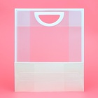 Пакет ПП с вырубной ручкой, прозрачный, 36×30×13 см, белый - Фото 4