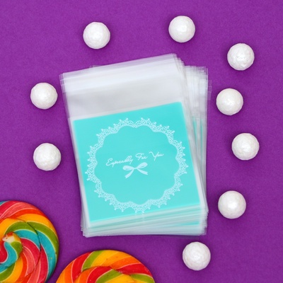 Пакет БОПП с липкой лентой, «Только для тебя», 7×7+3 см