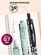 Ручка шариковая Vinson. Pattern, автоматическая, синий стержень, узел 0.7 мм, на масляной основе, резиновый упор - Фото 2