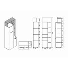 Шкаф двухдверный "Глазго", 650х385х2005, Металл Бруклин/Таксония - Фото 4