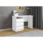 Стол письменный «Зара», 3 ящика, 750×1200×610 мм, цвет белый - Фото 1