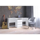 Стол письменный тандем «Зара», 750×1750×610 мм, цвет белый - Фото 1