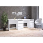 Стол письменный тандем «Зара», 750×2182×610 мм, цвет белый - Фото 1