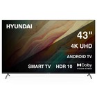 Телевизор LED Hyundai 43" H-LED43BU7009 Android TV Frameless черный/черный 4K Ultra HD 60Hz   107047 - фото 51618674