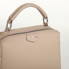 Сумка женская на молнии, цвет бежевый - Фото 6