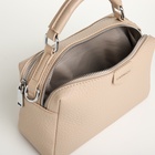 Сумка женская на молнии, цвет бежевый - Фото 9