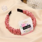 Ободок для волос QF «Браун», стиль, 2.5 см, пепельно-красный - Фото 2