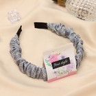 Ободок для волос QF «Браун», стиль, 2.5 см, серый - Фото 2