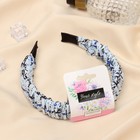 Ободок для волос QF «Браун», элегия, 2.5 см, голубой - Фото 2