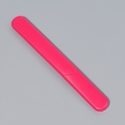 Пилка стеклянная для ногтей, 12.8 см, в пластиковом футляре, розовая - Фото 4