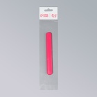 Пилка стеклянная для ногтей, 12.8 см, в пластиковом футляре, розовая - Фото 5