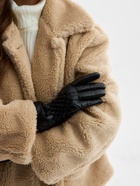 Перчатки женские, безразмерные, без утеплителя, цвет чёрный - Фото 5