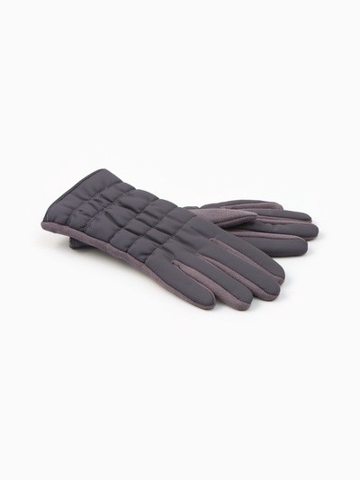 Перчатки женские, безразмерные, без утеплителя, цвет серый