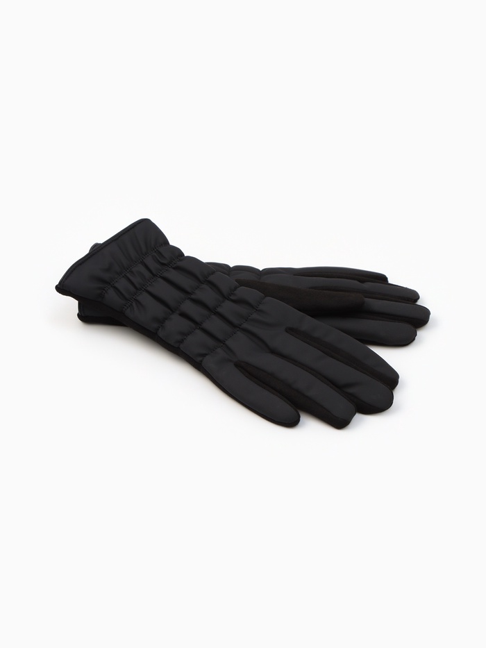 Перчатки женские, безразмерные, без утеплителя, цвет чёрный - Фото 1