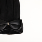 Перчатки женские, безразмерные, без утеплителя, цвет чёрный - Фото 4