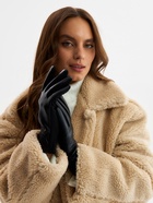 Перчатки женские, безразмерные, без утеплителя, цвет чёрный 10478967