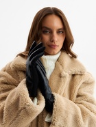 Перчатки женские, безразмерные, без утеплителя, цвет чёрный - Фото 2