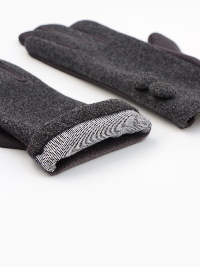 Перчатки женские, безразмерные, без утеплителя, цвет чёрный - Фото 1