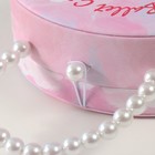 Шкатулка для украшений «Сумочка. Балерина-ангел», искусственная кожа, розовая, 19×15.5×7.5 см - Фото 3