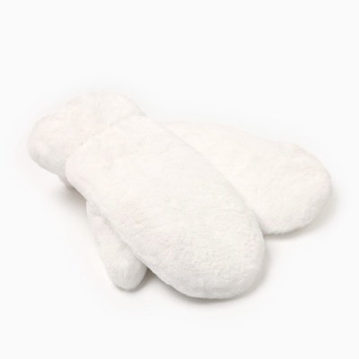 Варежки женские MINAKU, цвет молочный, 26 см