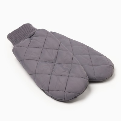 Варежки женские MINAKU, серые, 24 см