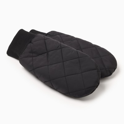 Варежки женские MINAKU, чёрные, 24 см