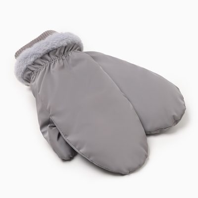 Варежки женские MINAKU, серые, 25 см