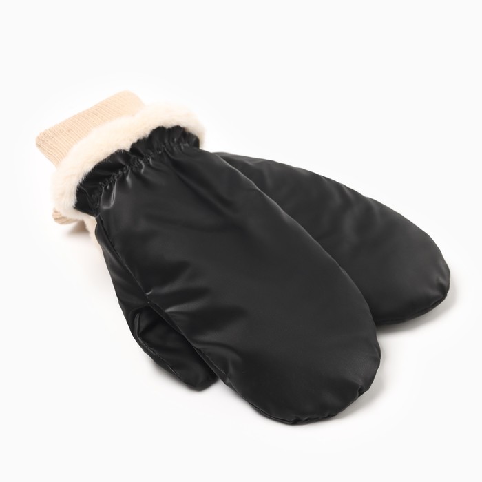 Варежки женские MINAKU, цвет черный, 25 см - Фото 1