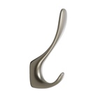 Крючок мебельный CAPPIO HEEL, двухрожковый, цвет графит - Фото 2