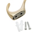 Крючок мебельный CAPPIO HEEL, двухрожковый, цвет сатиновое золото - Фото 6