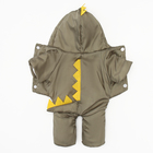 Комбинезон с подкладом «Дракоша», размер S (ДС 25, ОГ 35 см, вес 3-4 кг), хаки - Фото 10