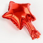 Воздушный шар фольгированный 5" «Звезда», для палочки, красный - Фото 2