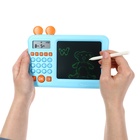 Интерактивный калькулятор детский Windigo, для изучения счёта + графический планшет, голубой - фото 110765684