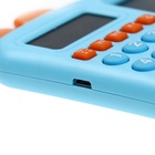Интерактивный калькулятор детский Windigo, для изучения счёта + графический планшет, голубой - Фото 7
