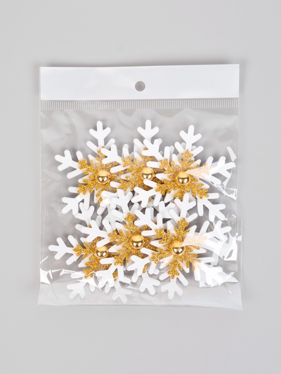 Новогодний декор «Снежинки», набор 6 шт.