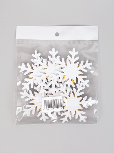 Новогодний декор «Снежинки», набор 6 шт.