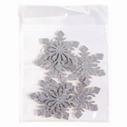 Декор «Снежинки» на клеевой основе, набор 6 шт., цвет серебро - фото 809176679 Декор «Снежинки» на клеевой основе, набор 6 шт., цвет серебро - фото 809176679