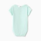 Боди детское с коротким рукавом, цвет ментоловый, рост 56 см - фото 24993613