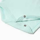 Боди детское с коротким рукавом, цвет ментоловый, рост 62 см - фото 24993617